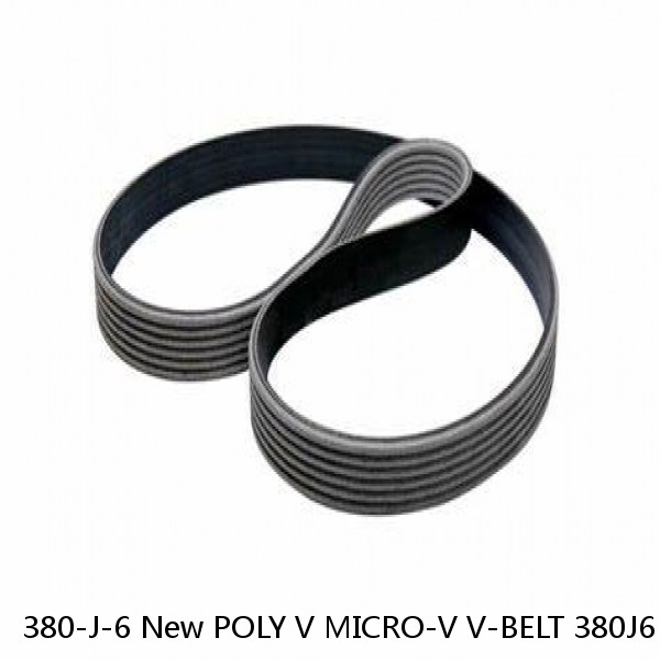 380-J-6 New POLY V MICRO-V V-BELT 380J6 PolyV Rubber 6 Ribs